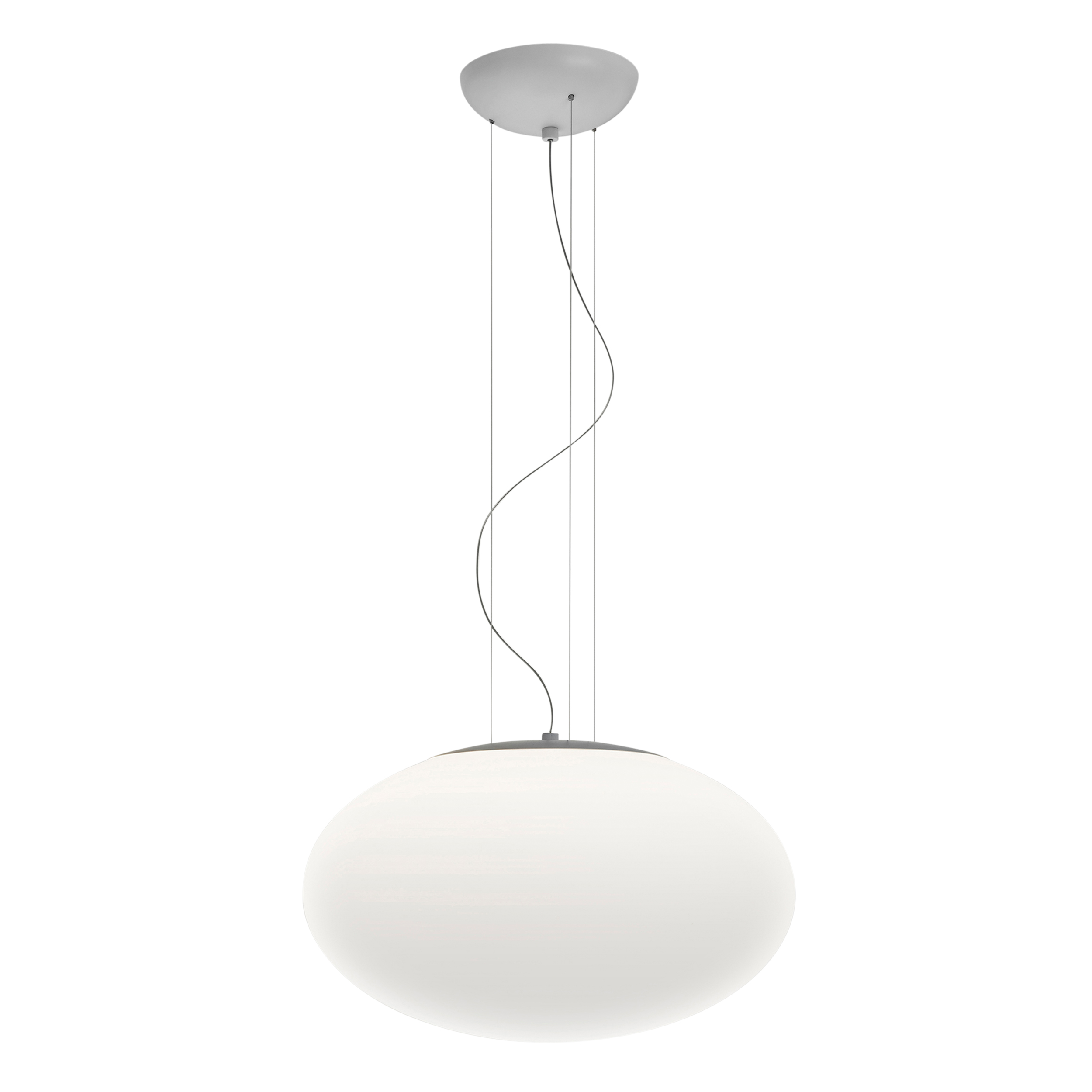 Zeppo Pendant 400 HL excl. E27 mat wit/wit glas