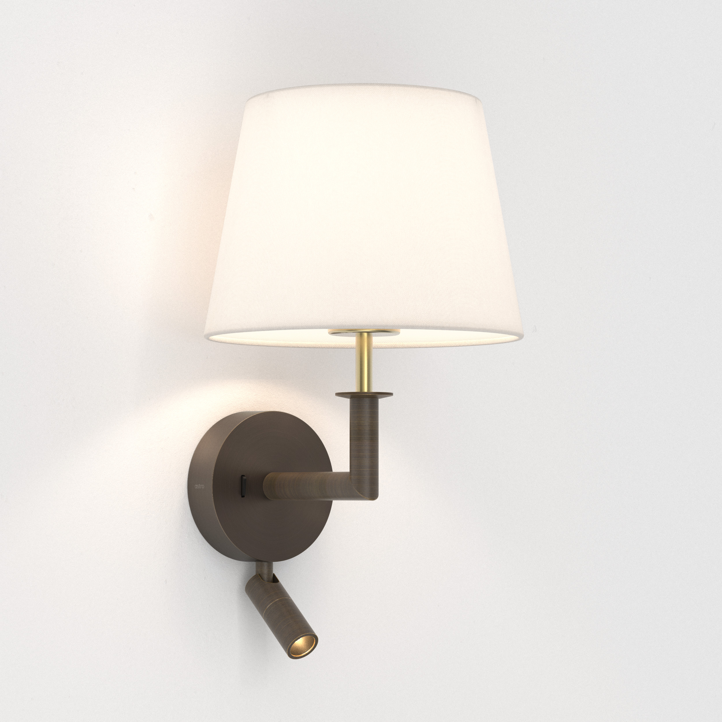 Club Reader WL excl. E27 + LED 2700K brons