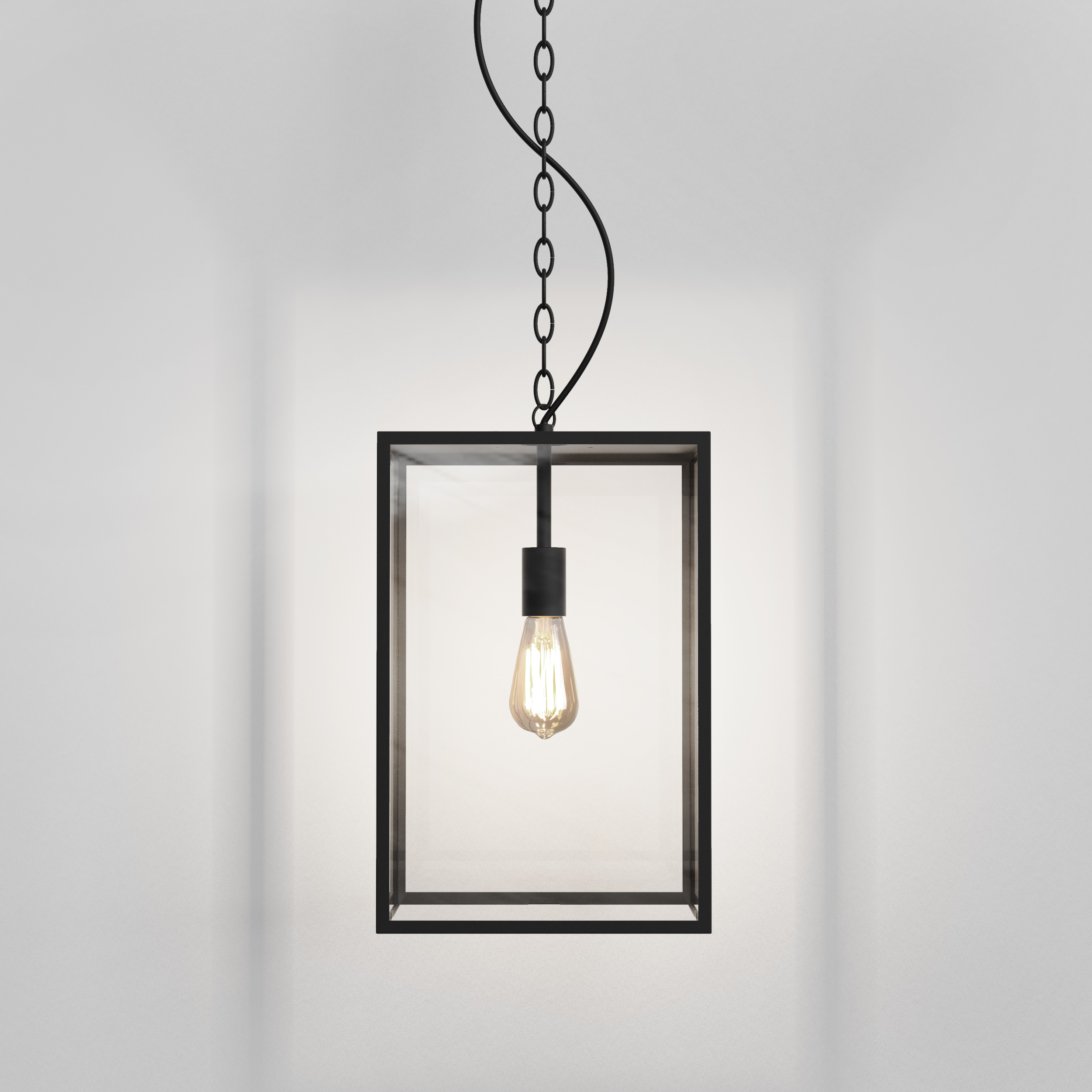 Homefield Pendant 450 HL excl. E27 zwart