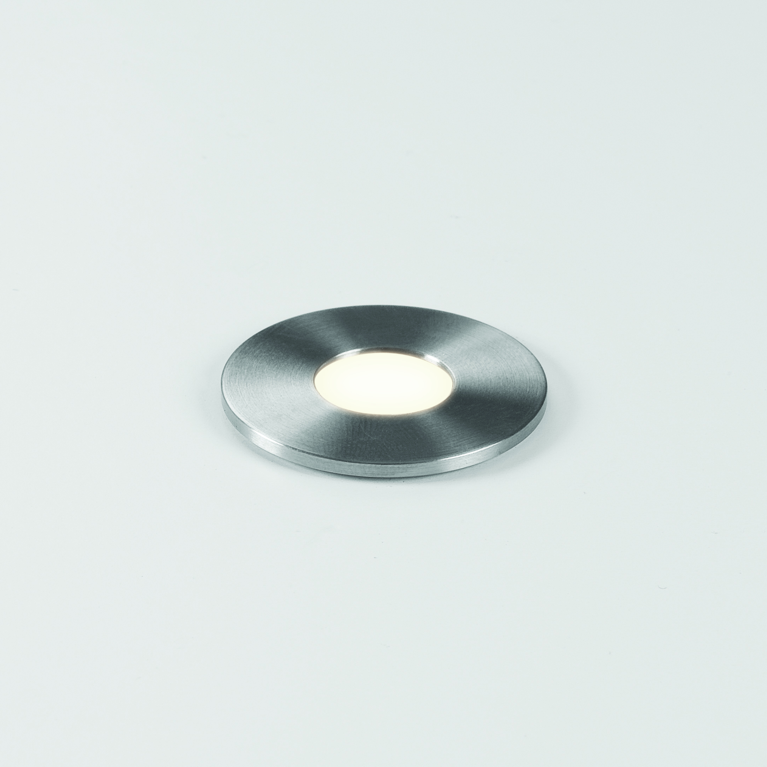 Terra 28 Round LED BGS 3000K RVS geborsteld