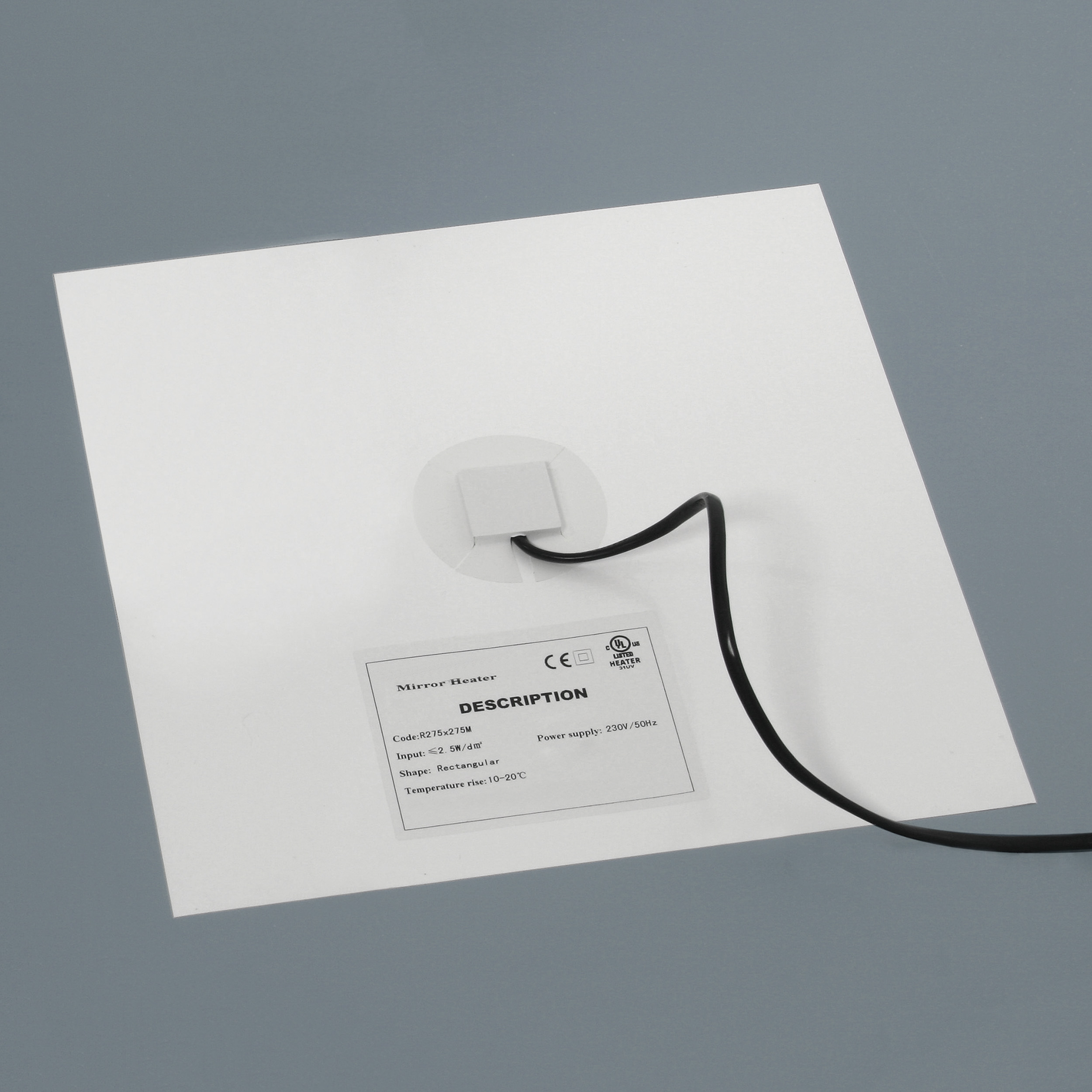 Spiegelverwarming medium 40x40cm