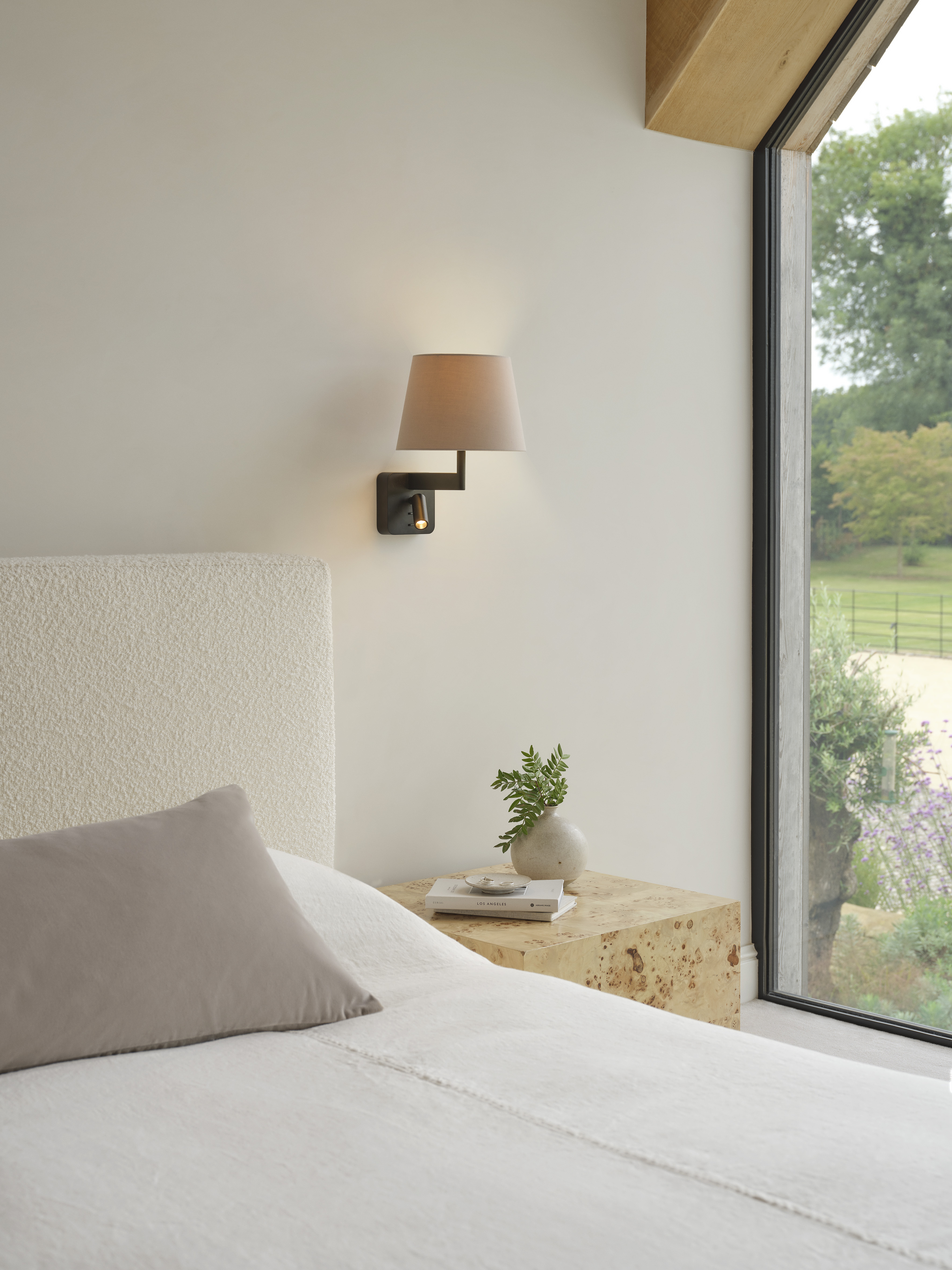 Beaumont Reader WL excl. E27 + LED 2700K mat zwart