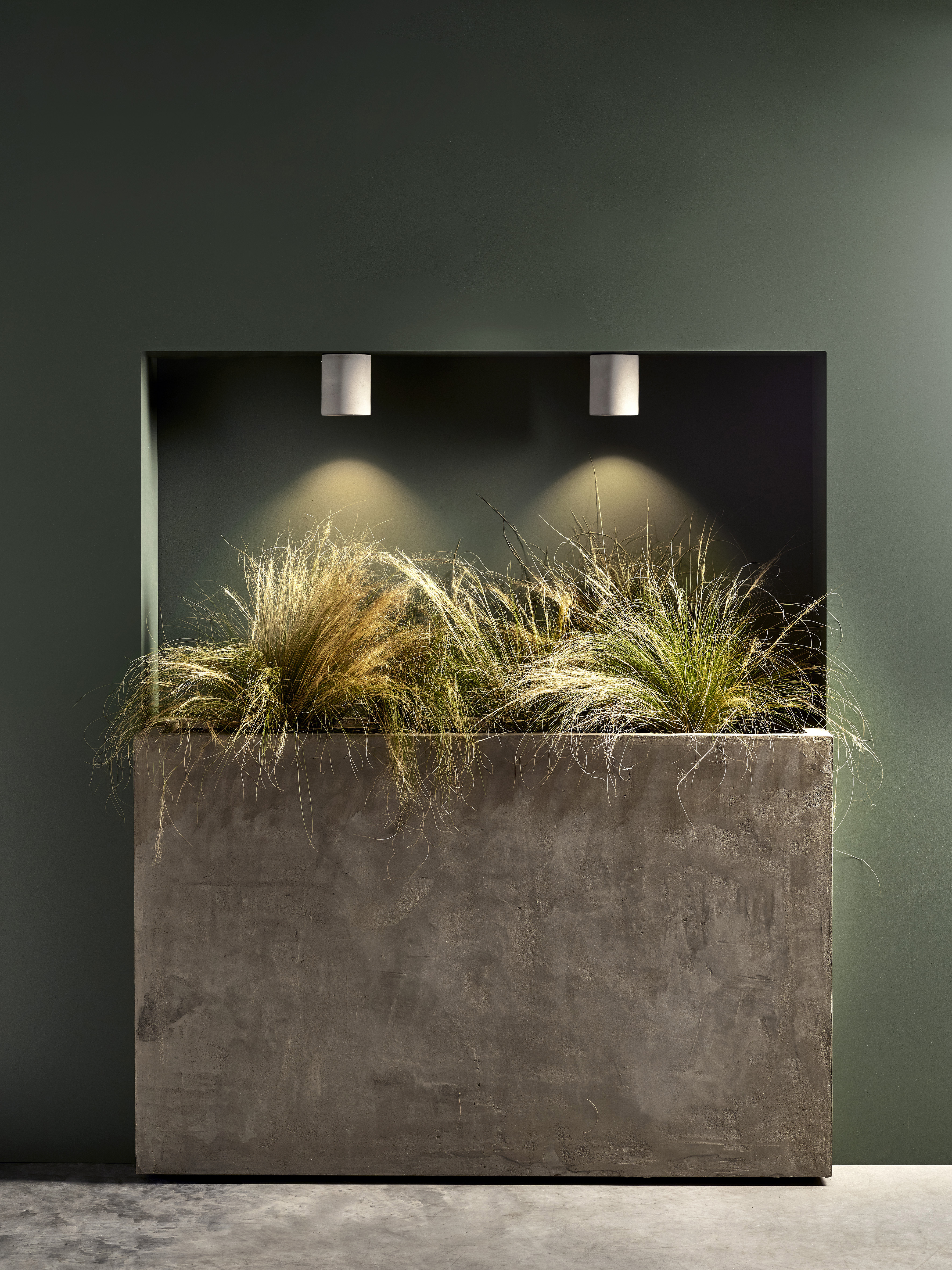 Kos Round OBS excl. GU10 mat concrete