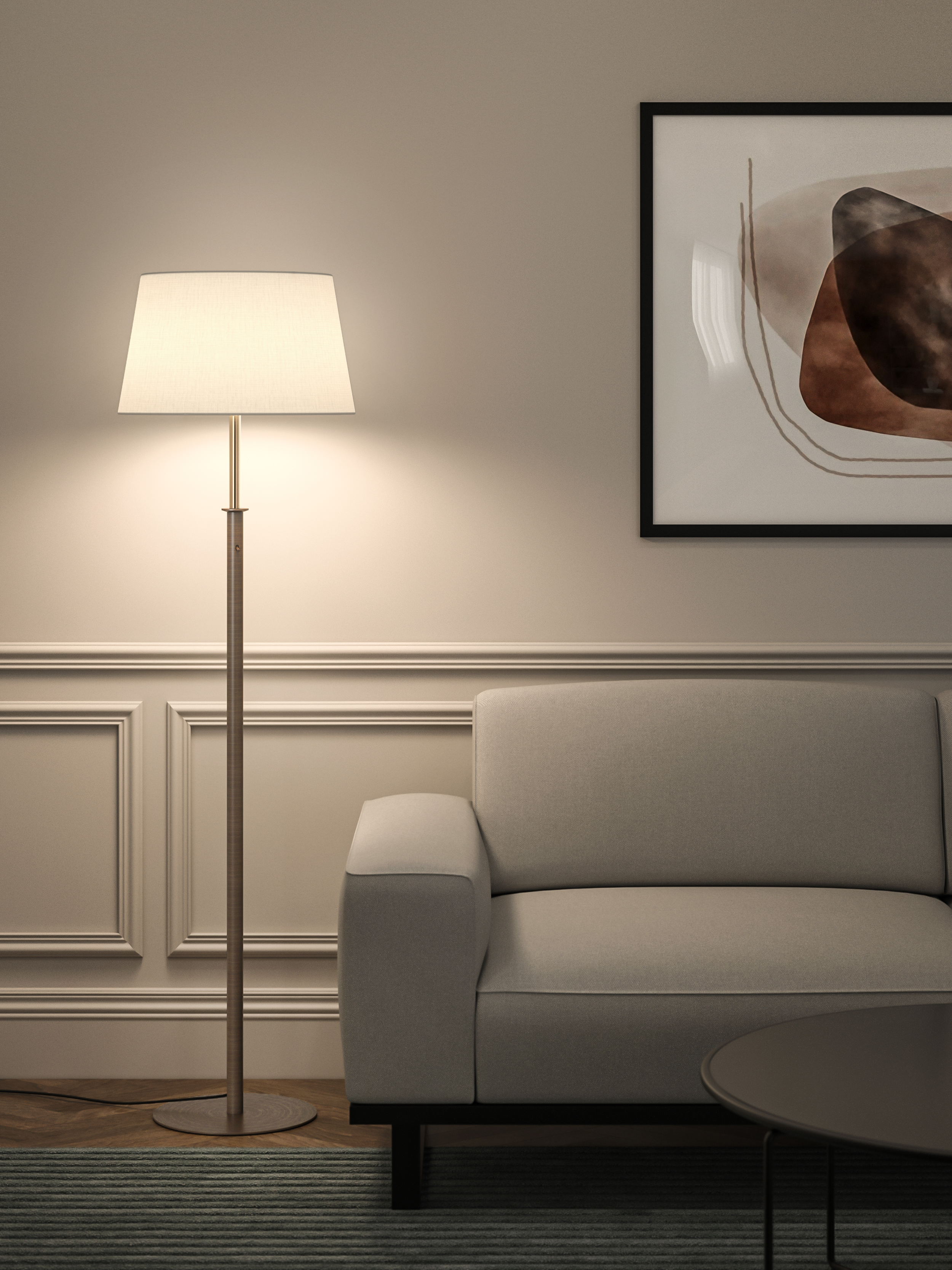 Club Floor VL excl. E27 brons
