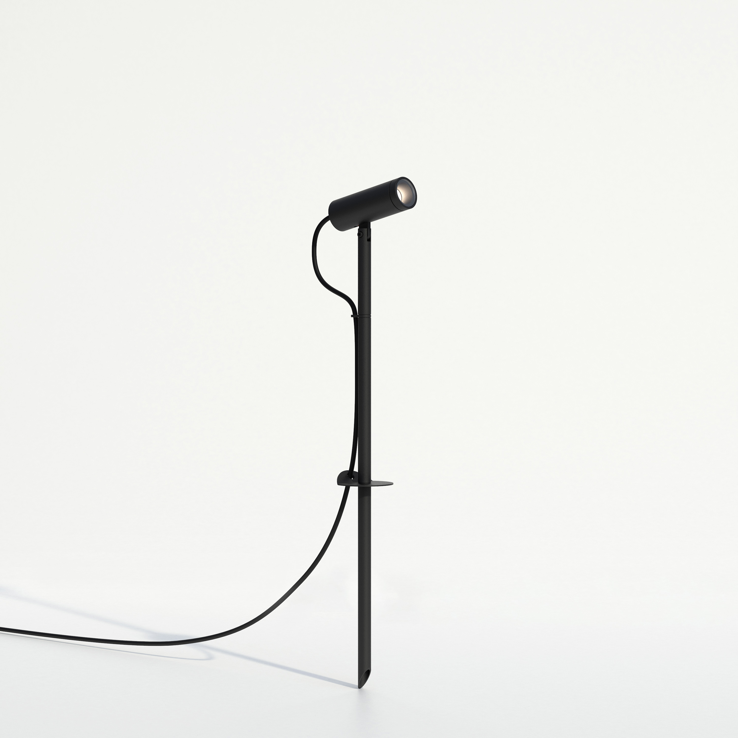 Myos Spike Spot LED IP65 3000K structuur zwart