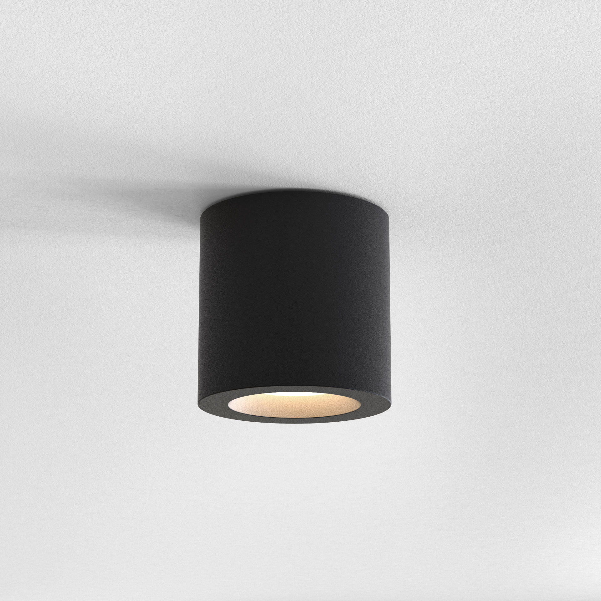 Kos II opbouwspot excl. GU10 structuur zwart