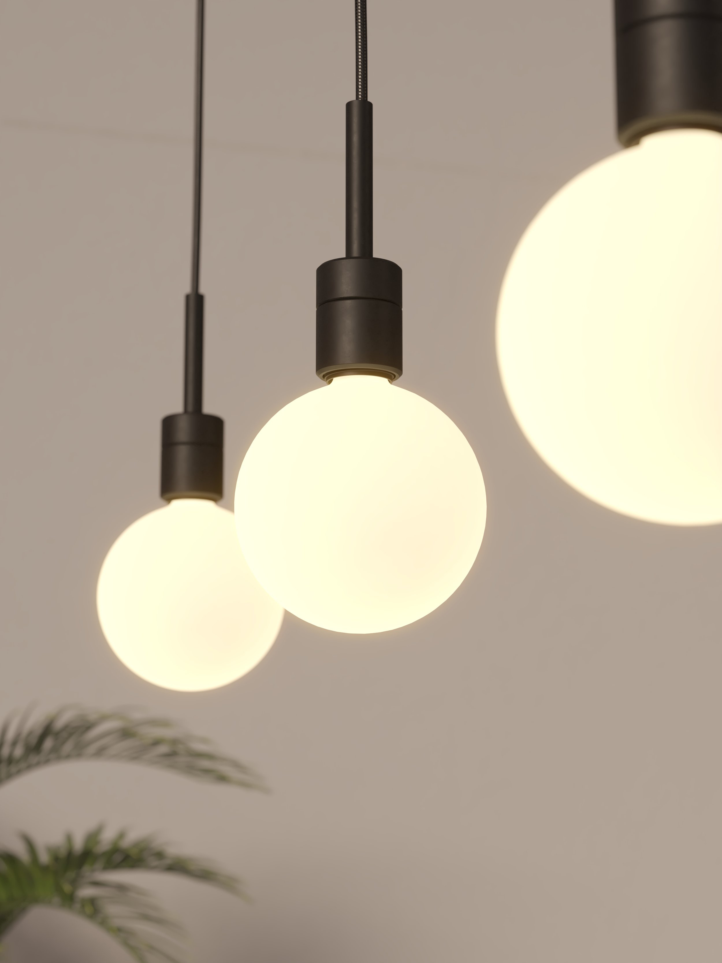 Pendant Suspension Kit 4 HL excl. E27 mat zwart