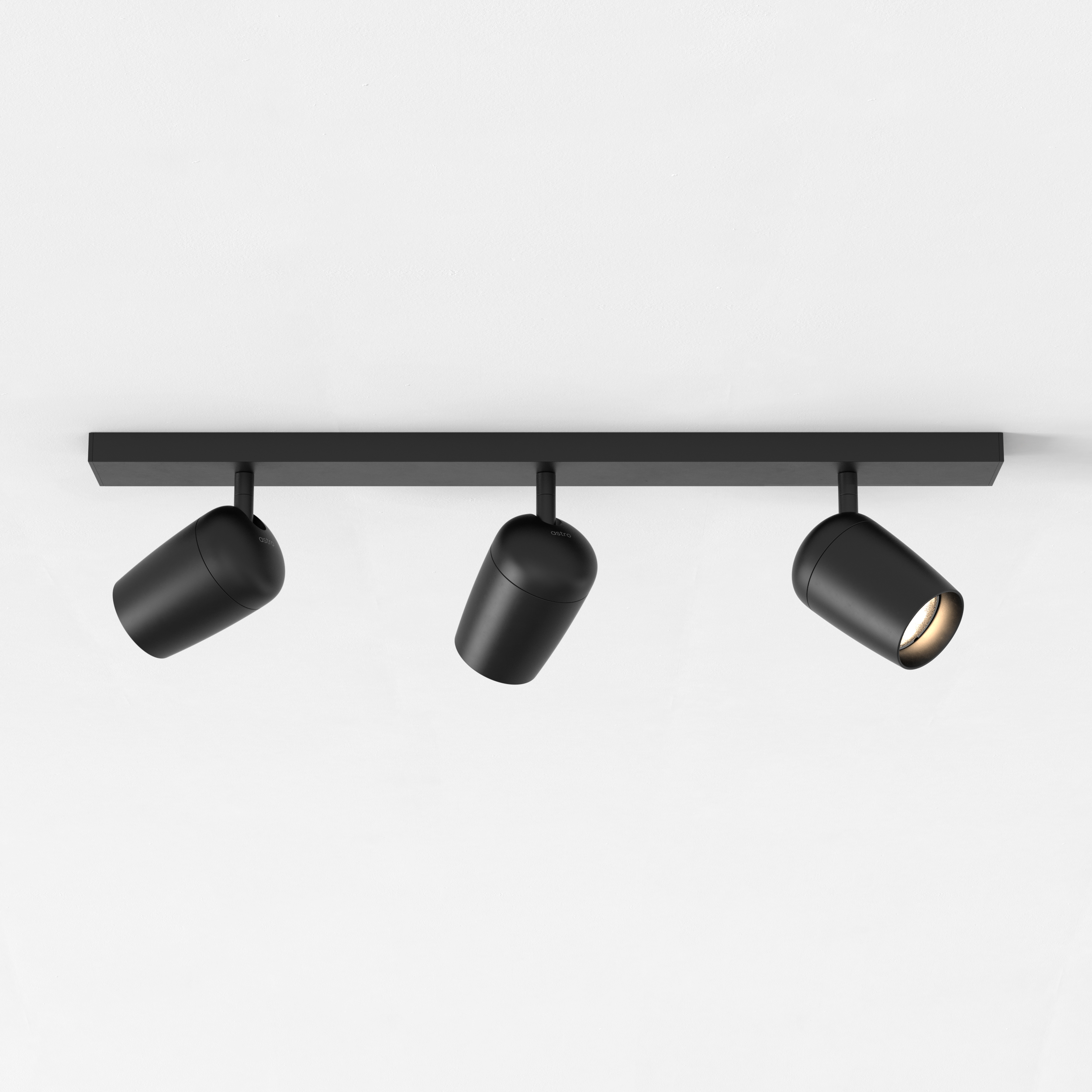 Koto Three Bar OBS excl. 3x GU10 mat zwart