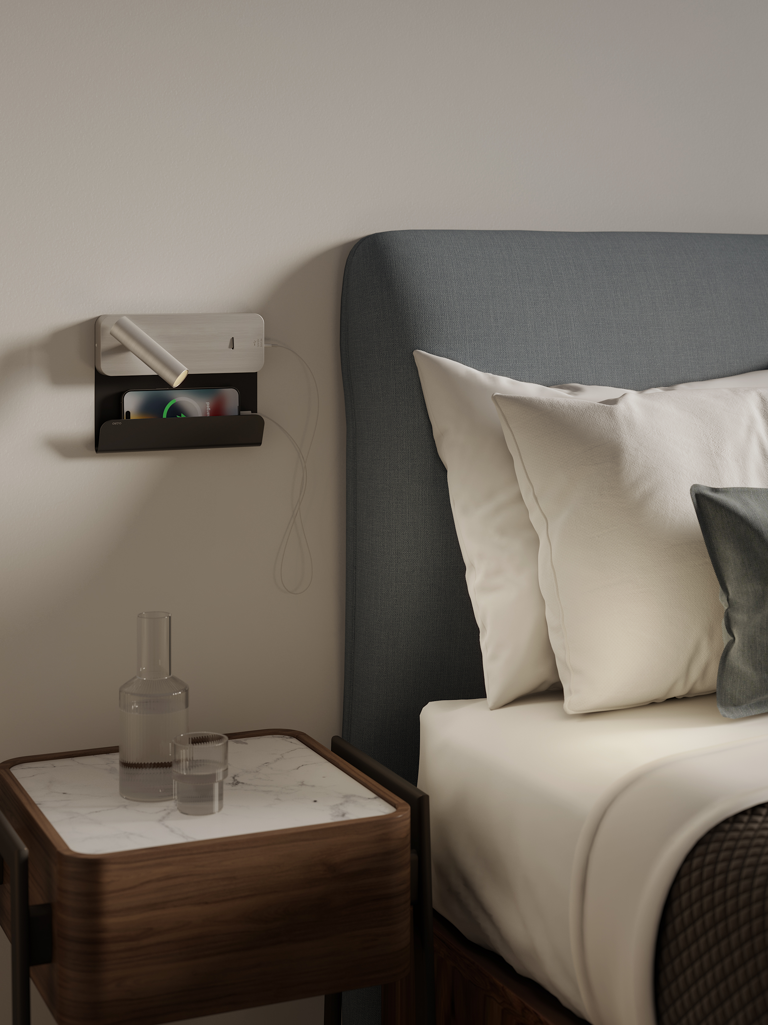 Enna USB Cradle mat zwart