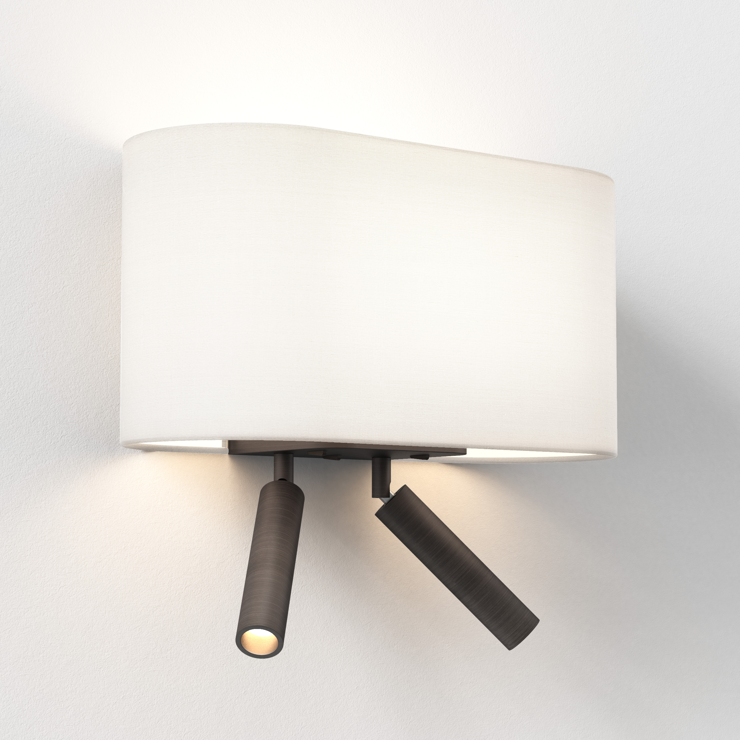 Venn Reader Twin WL 2700K excl. E27 brons