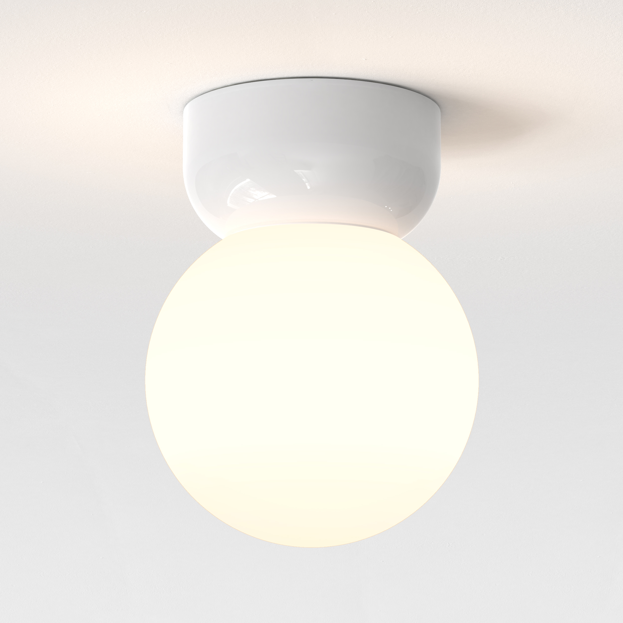 Lyra Ceiling 180 PL excl. E27 glossy white