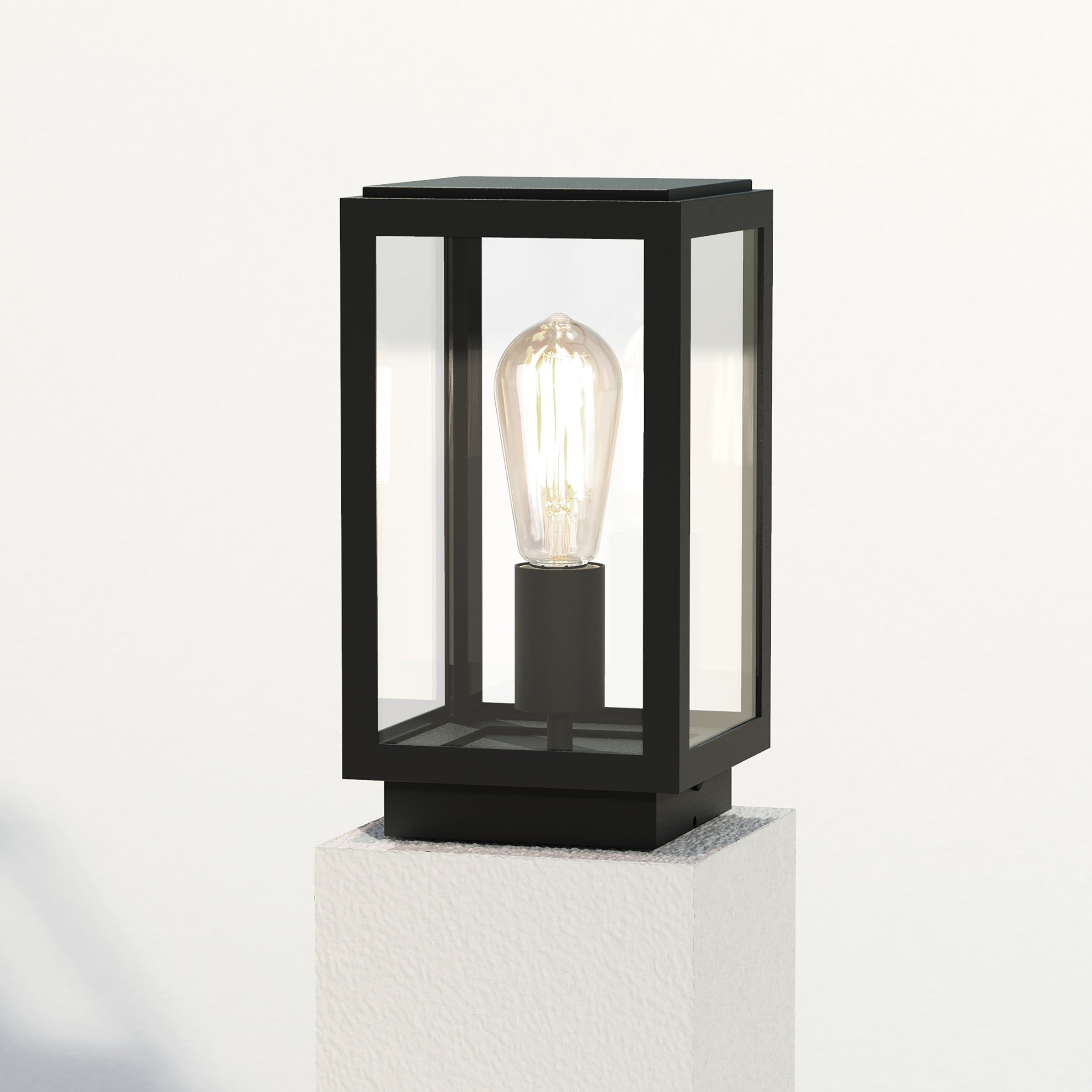 Homefield Pedestal BL excl. E27 structuur zwart