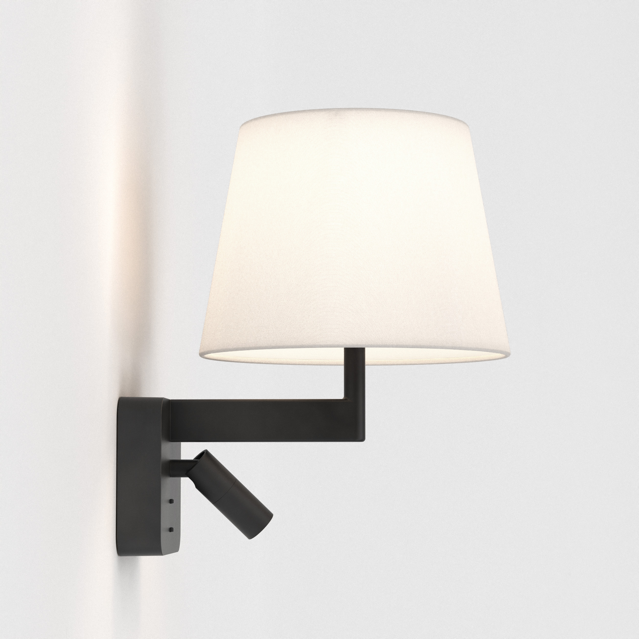 Beaumont Reader WL excl. E27 + LED 2700K mat zwart