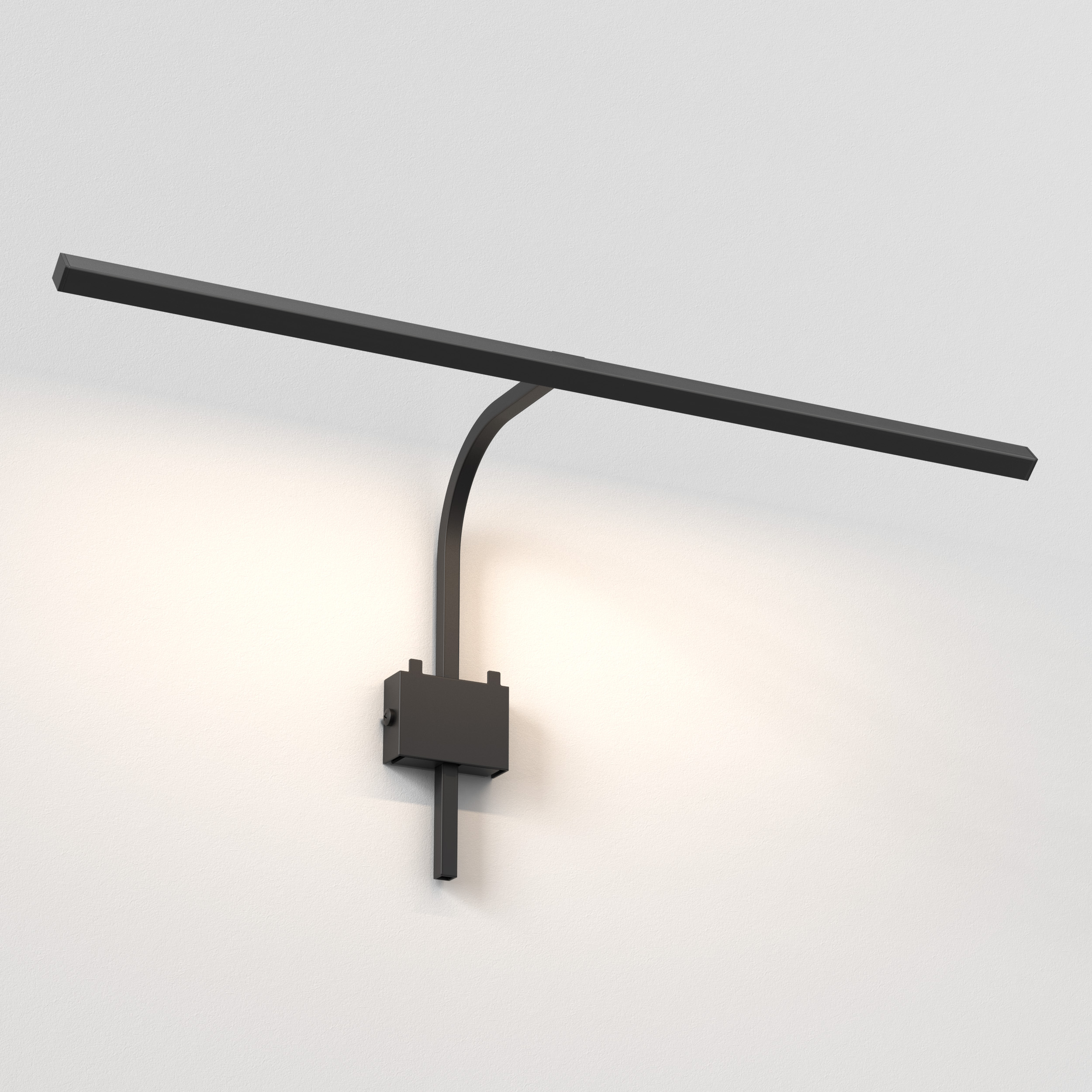 Mondrian 600 Frame Mounted LED WL 2700K mat zwart