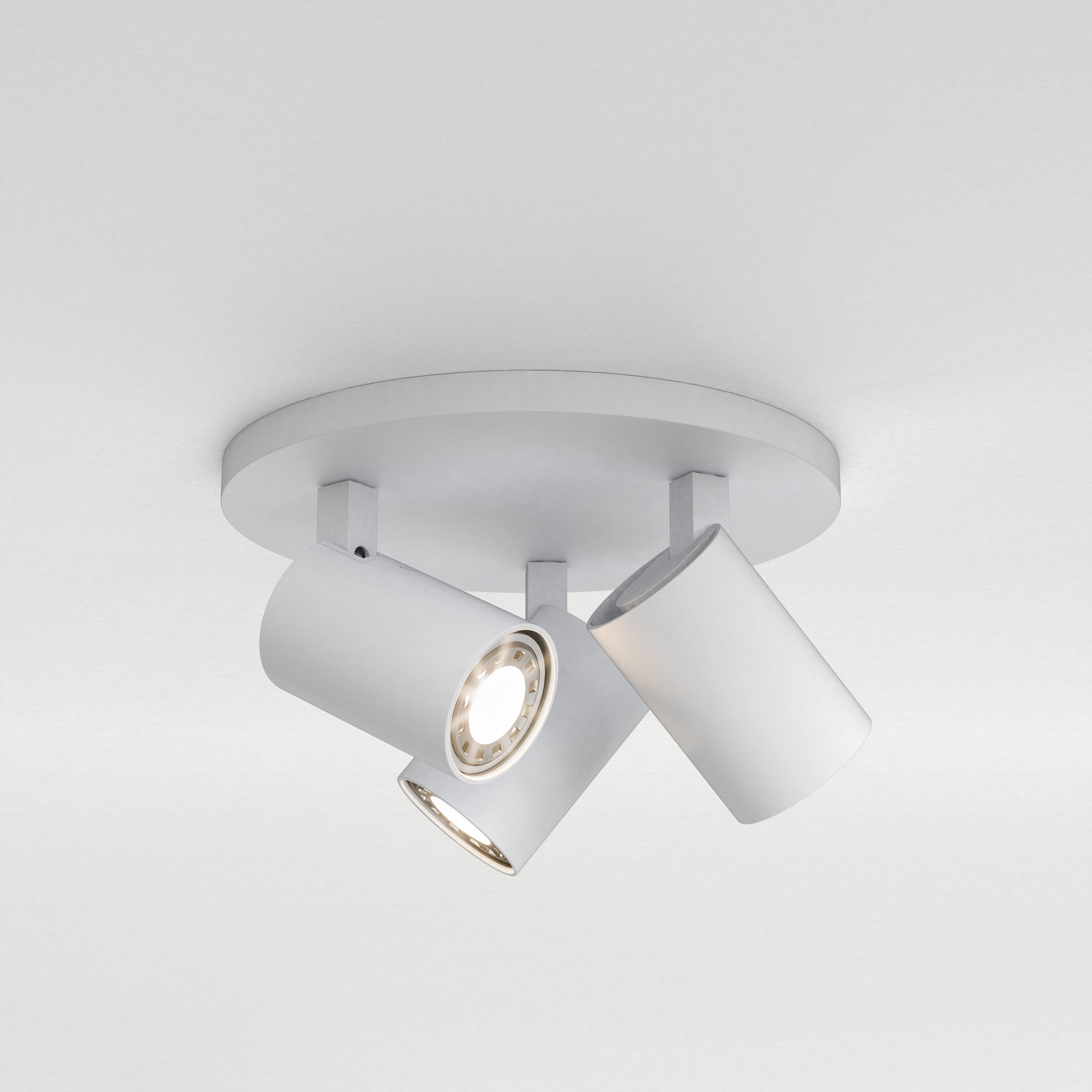 Ascoli Triple Round OBS excl. 3x GU10 structuur wit