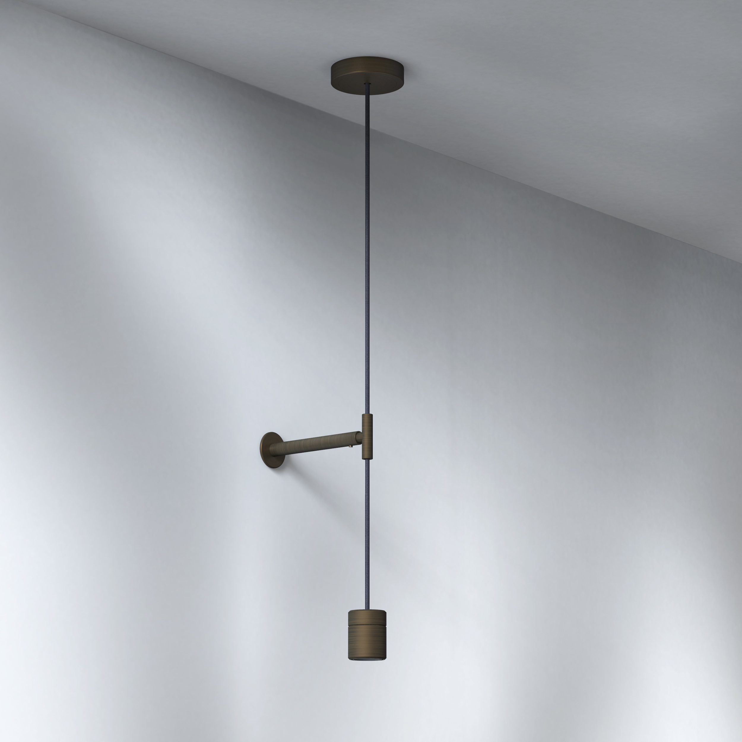 Pendant Suspension Kit 3 HL excl. E27 brons
