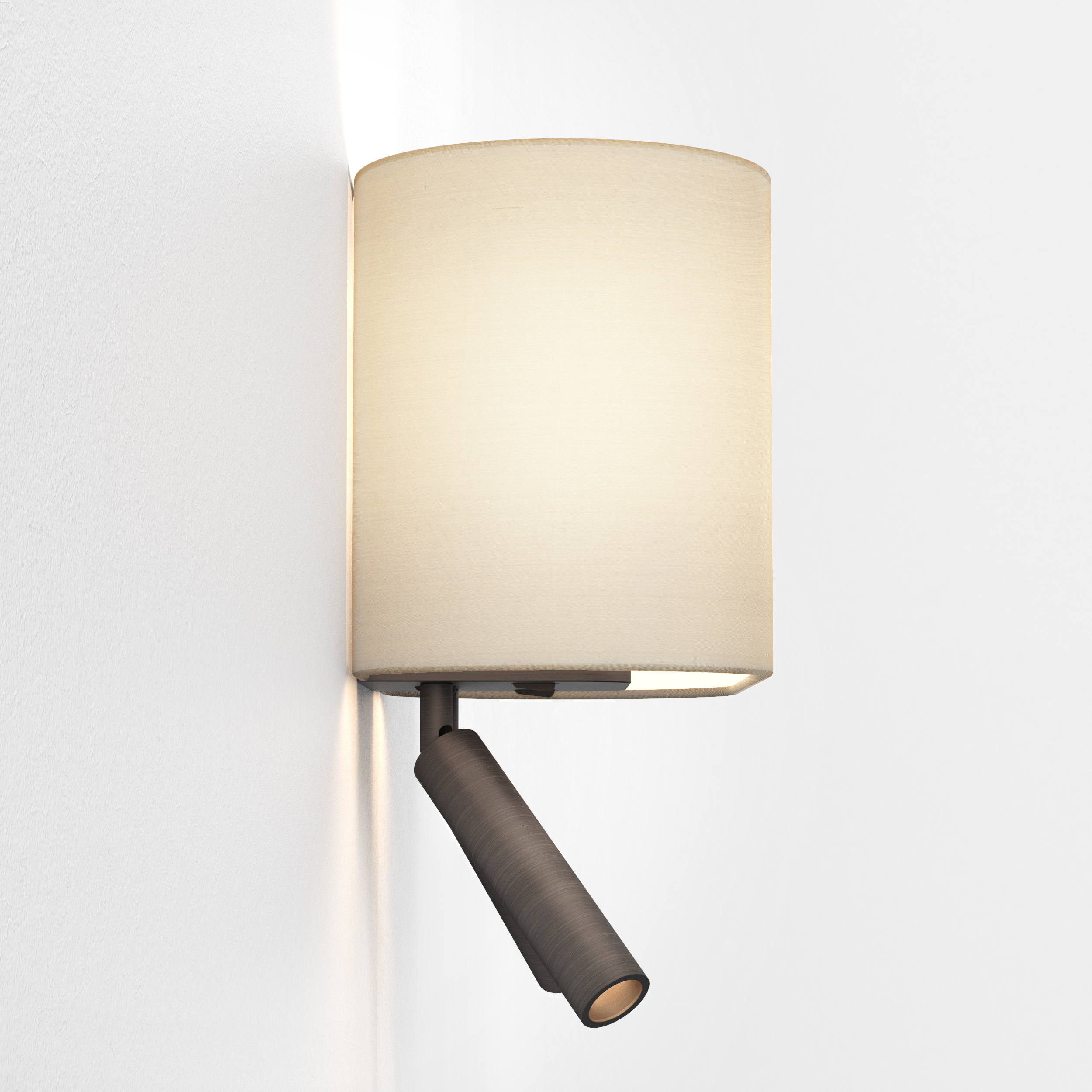 Venn Reader Twin WL 2700K excl. E27 brons