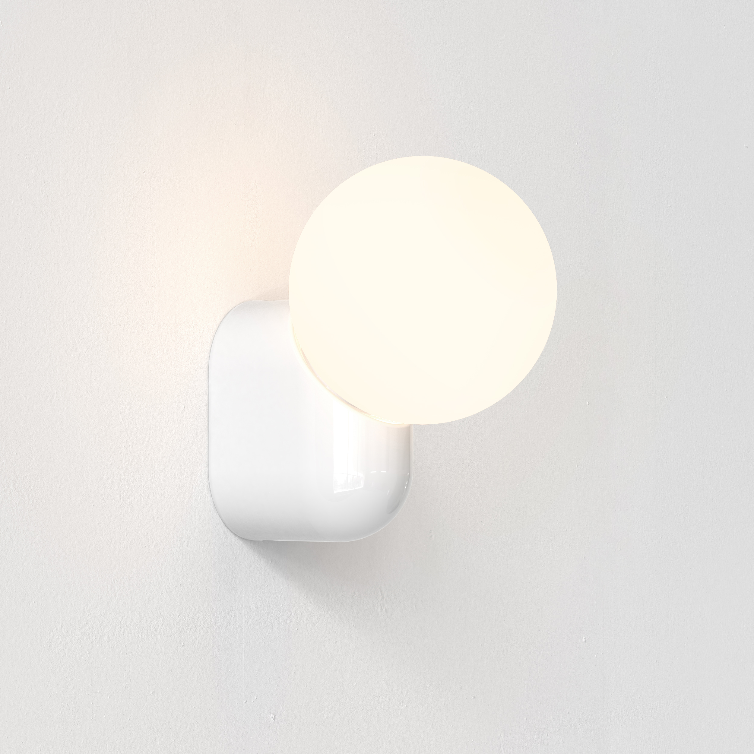Lyra Wall Single WL excl. G9 glossy white