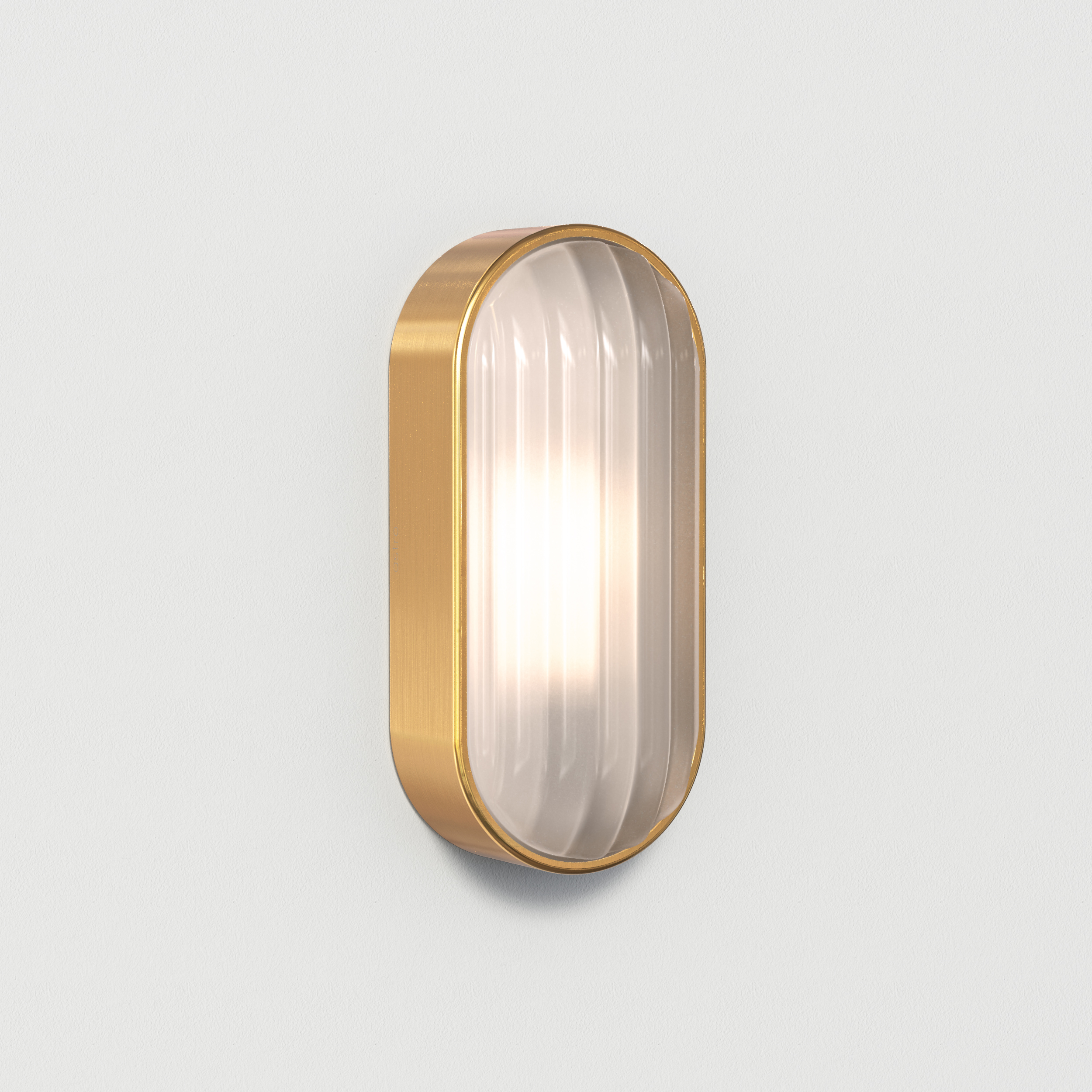 Montreal Oval BWL excl. E27 geborsteld messing