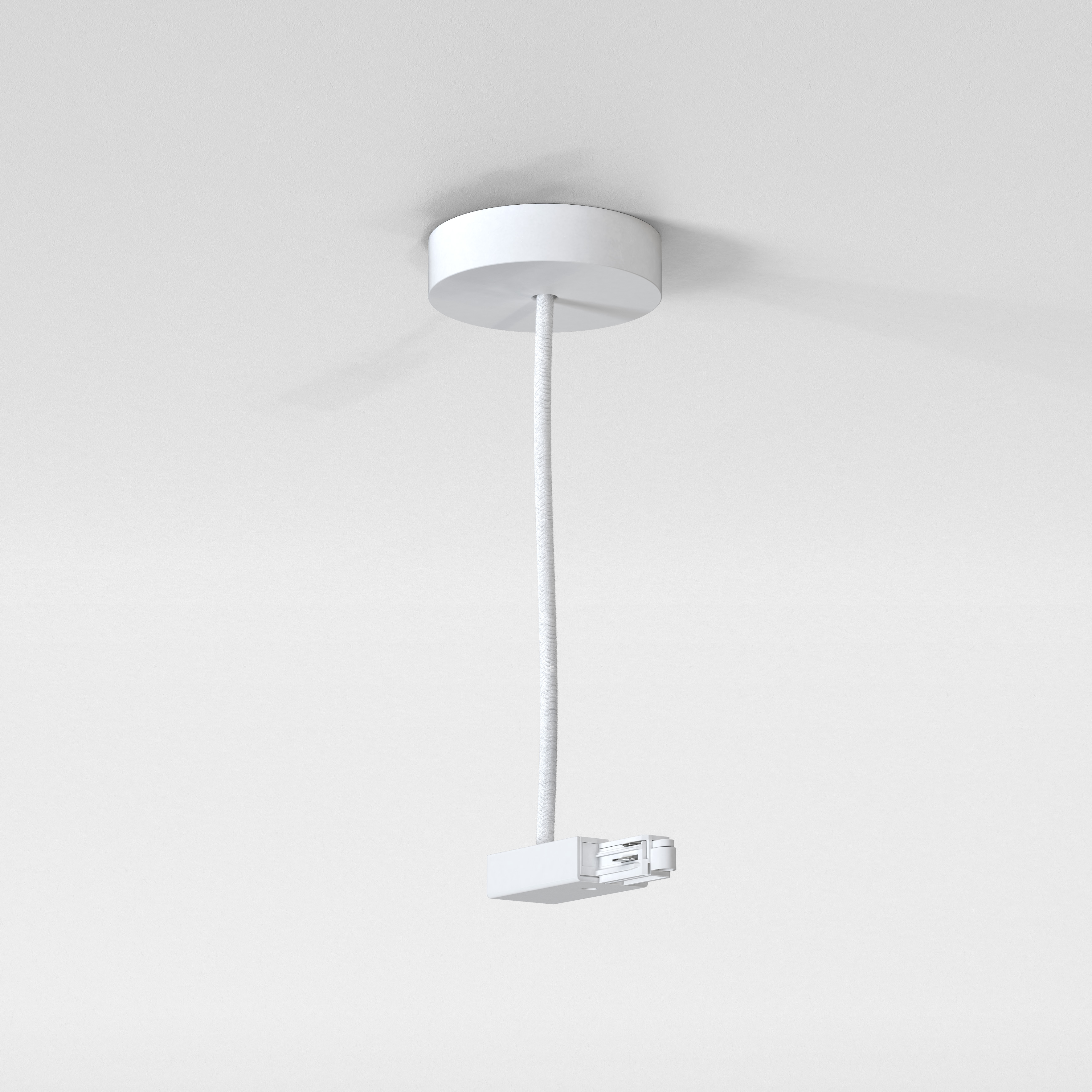 1-fase rail Track Suspension Live End Supply mat wit