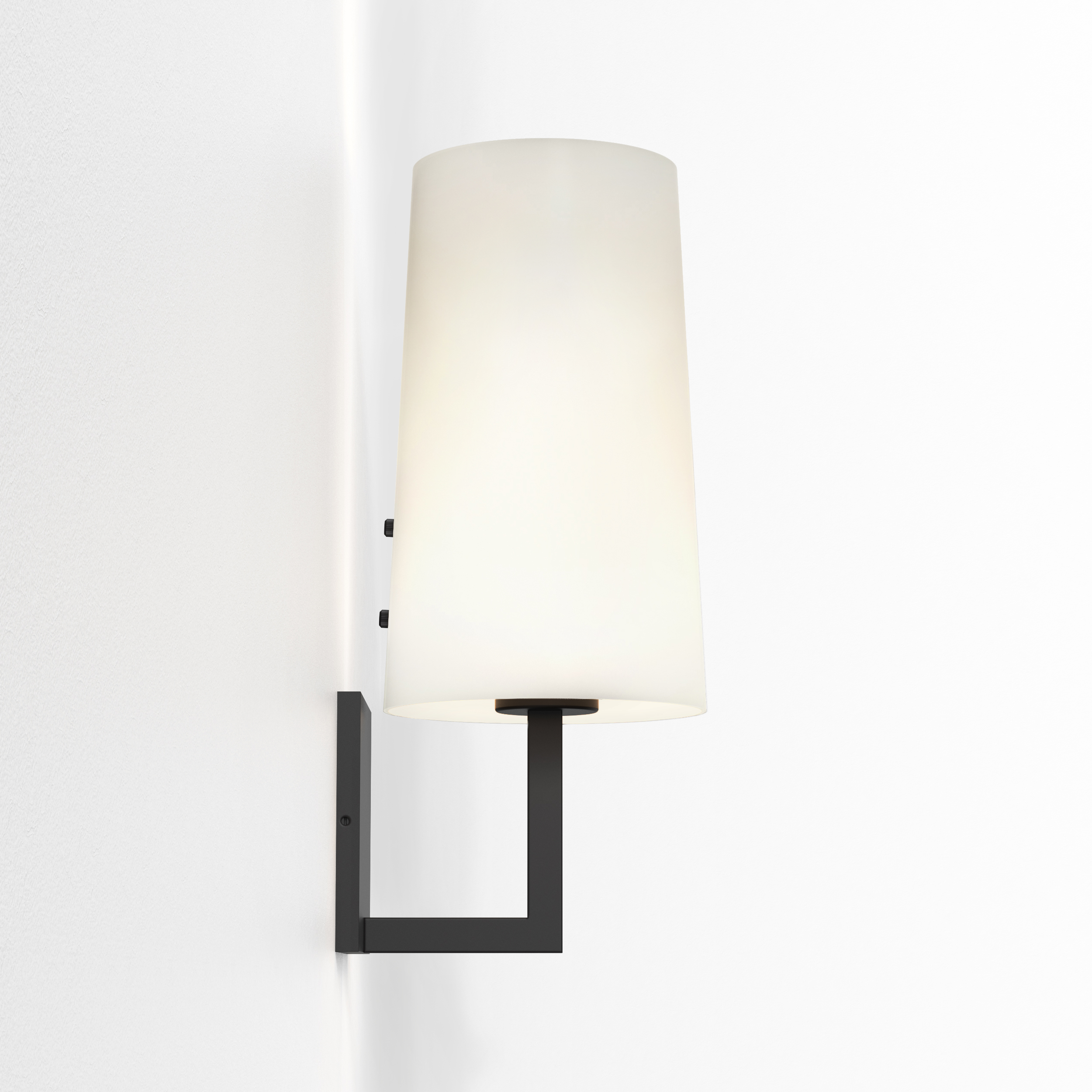 Kap Cone 245 WL mat wit  glas (geen stof)