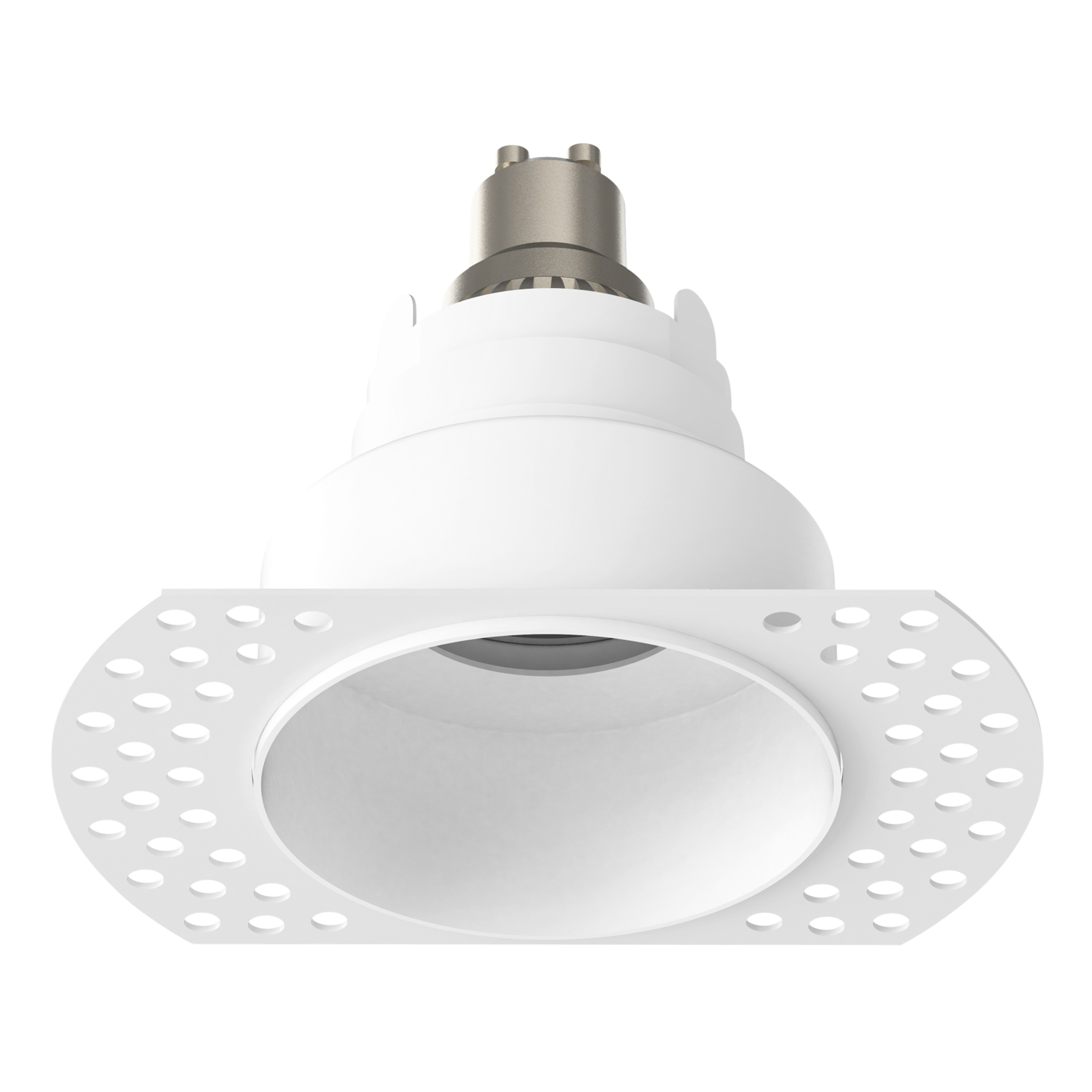 Trimless Slimline Round Fixed FR IBS IP65 excl. GU10 mat wit